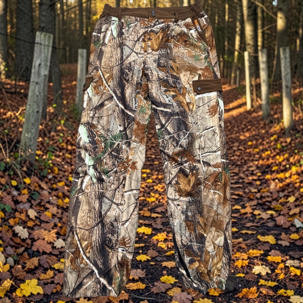 Realtree & King River Scent Factor AP Camo Cargo Hunting OverPants Size M 33-40